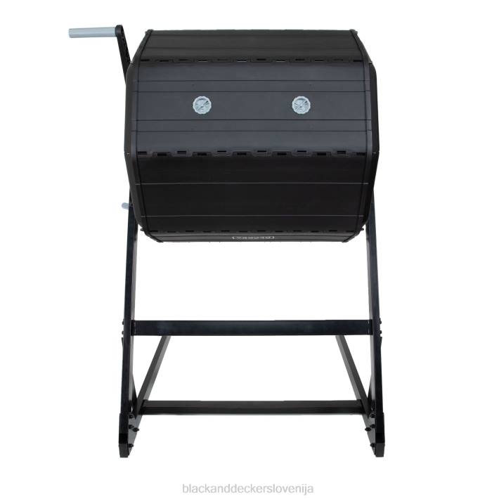BLACK+DECKER vrtljivi kompostnik z dvema komorama 40 galon 8B2Z410 na prostem
