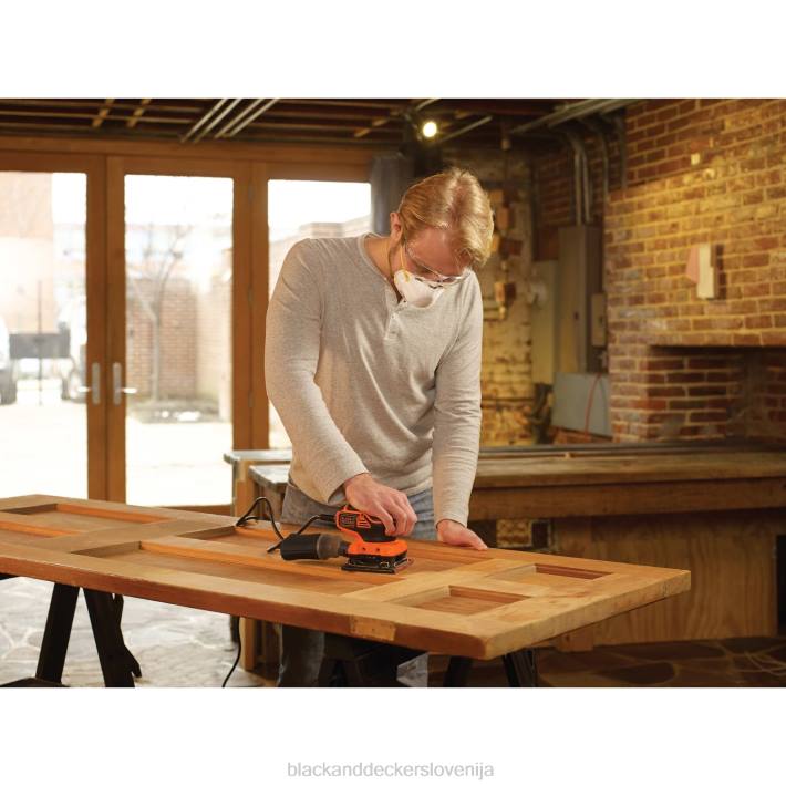 BLACK+DECKER 2,0 A električni orbitalni brusilnik za 1/4 listov 8B2Z623 orodja