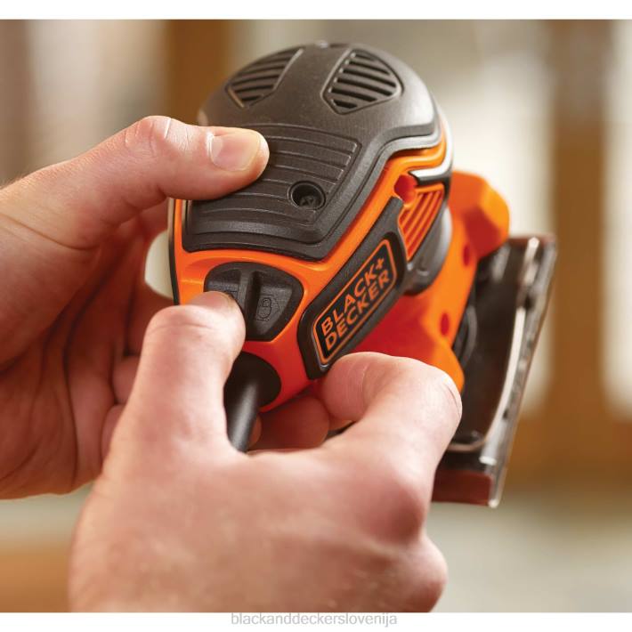BLACK+DECKER 2,0 A električni orbitalni brusilnik za 1/4 listov 8B2Z623 orodja