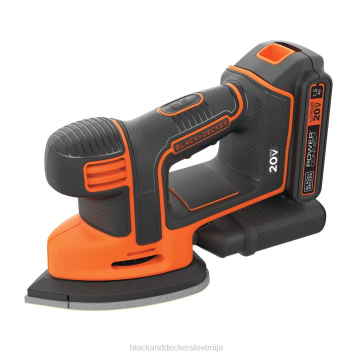 BLACK+DECKER Brezžični brusilnik z miško 20 V max 8B2Z617 orodja