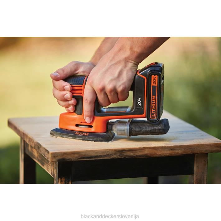 BLACK+DECKER Samo brusilnik z miško 20 V 8B2Z619 orodja