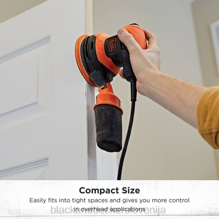 BLACK+DECKER ekscentrični brusilnik 5-palčni 2,4-amp 8B2Z618 orodja