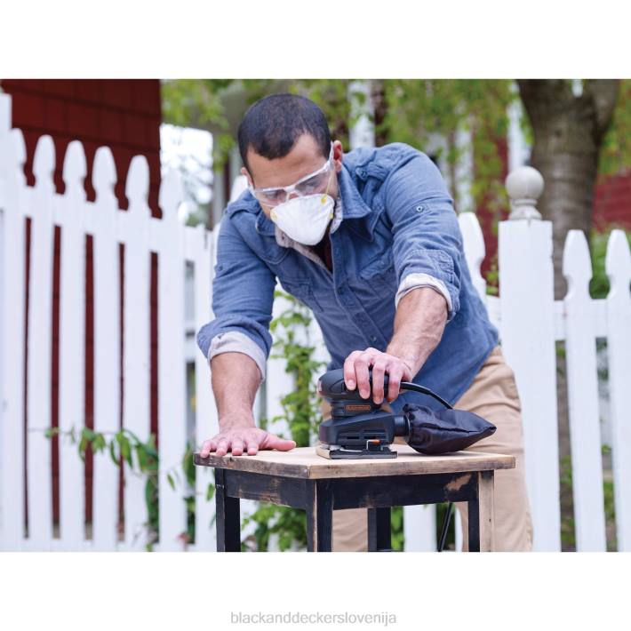 BLACK+DECKER električni brusilnik 1/4 lista 1,5-amp 8B2Z644 orodja