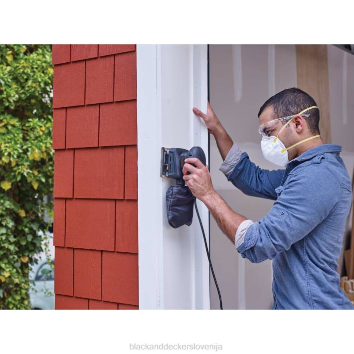 BLACK+DECKER električni brusilnik 1/4 lista 1,5-amp 8B2Z644 orodja