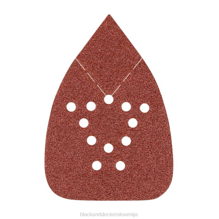 BLACK+DECKER izbor brusnih papirjev za mišji brusilnik 12 kom 8B2Z633 orodja