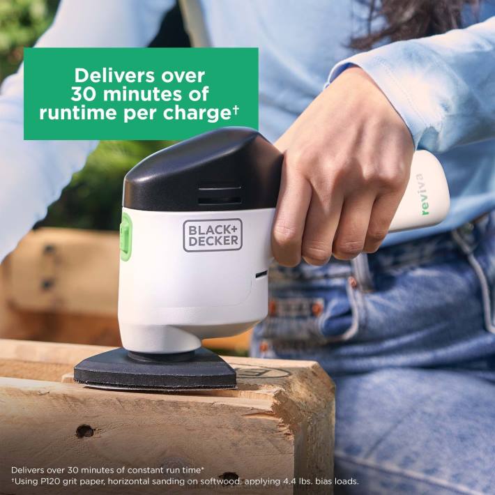 BLACK+DECKER reviva 12v max akumulatorski brusilnik za podrobnosti s polnilcem 8B2Z616 orodja