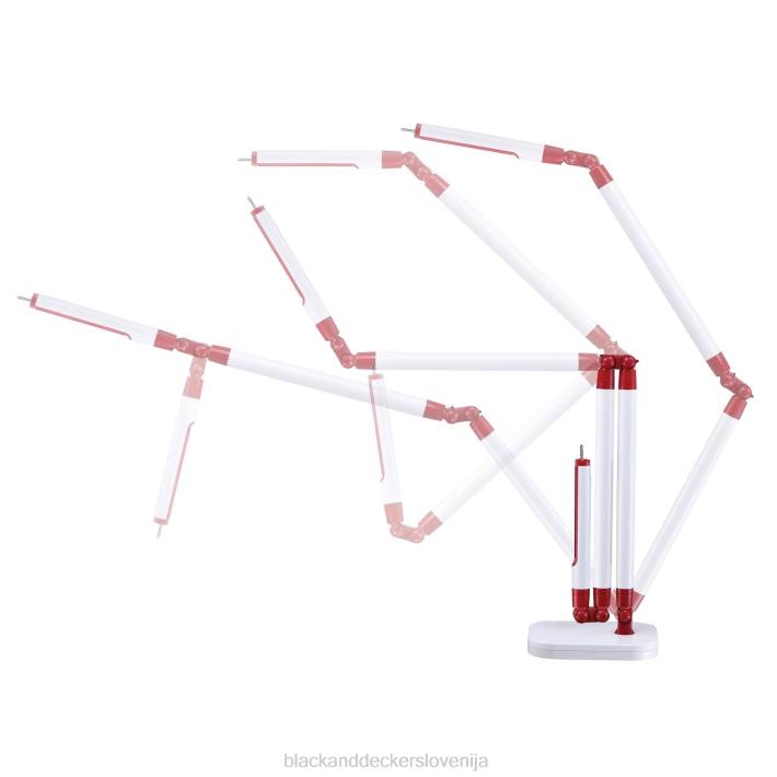 BLACK+DECKER LED namizna svetilka ultra doseg bela/rdeča 8B2Z695 orodja