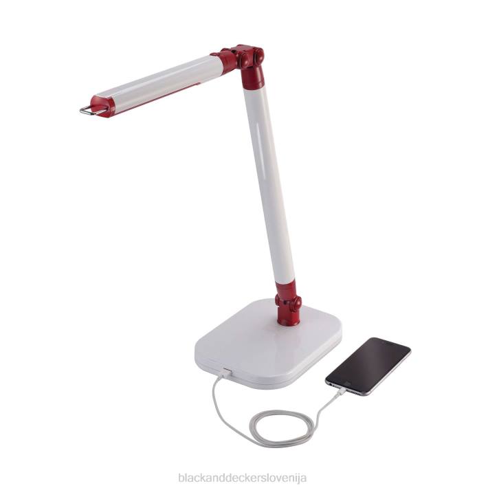 BLACK+DECKER bela/rdeča led namizna svetilka exalt bar 8B2Z699 orodja