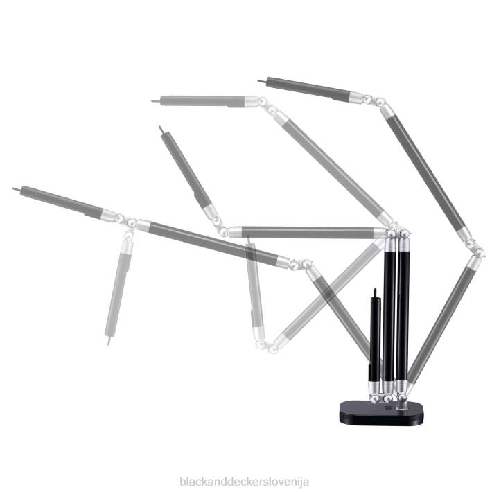 BLACK+DECKER črna namizna LED svetilka z ultra dosegom 8B2Z693 orodja