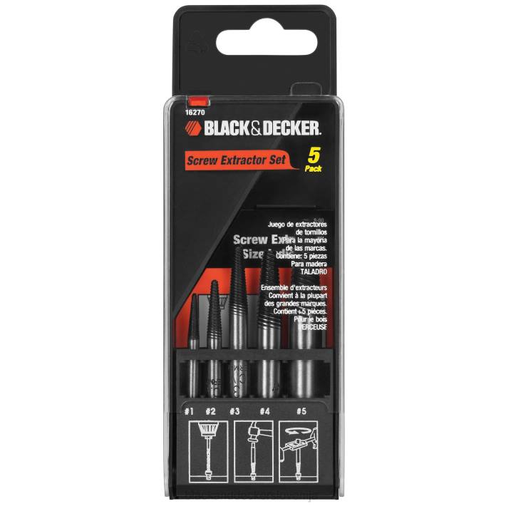 BLACK+DECKER komplet vijačnih izvlekov 5-delni 8B2Z759 orodja