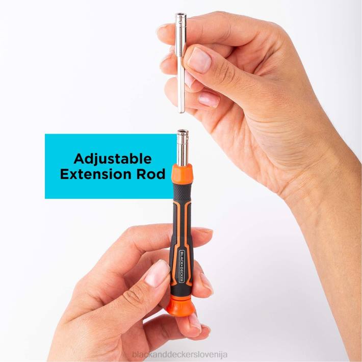 BLACK+DECKER 56 delni komplet natančnih izvijačev 8B2Z606 orodja