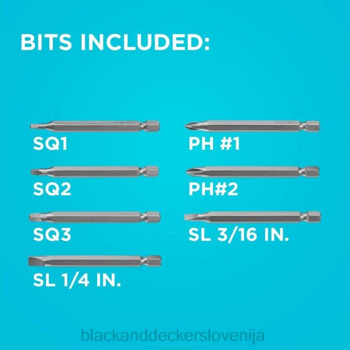 BLACK+DECKER izvijač push and pick 7 bit 8B2Z605 orodja