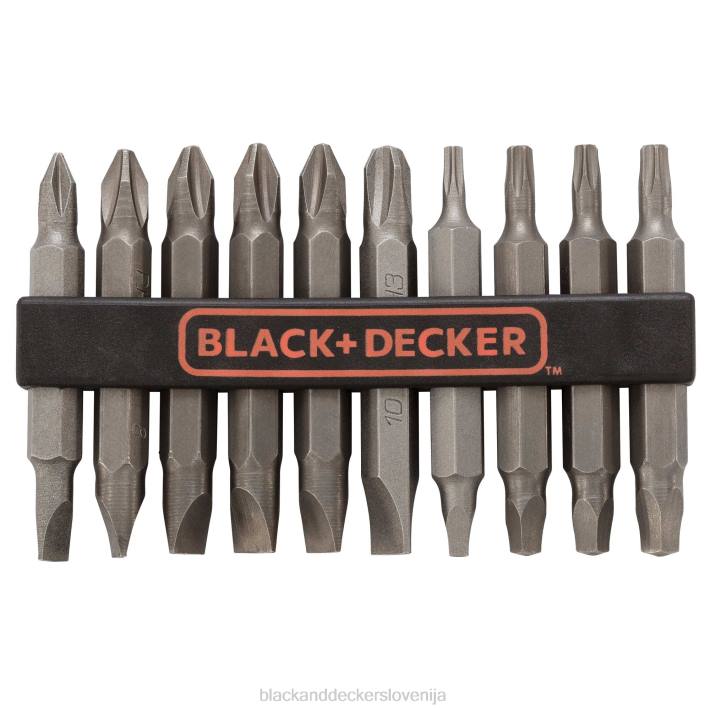 BLACK+DECKER set nastavkov za izvijač, dvostranski, 10-delni 8B2Z593 orodja