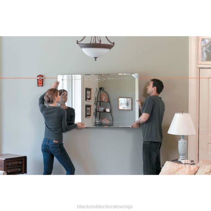 BLACK+DECKER linijsko lasersko samodejno niveliranje z iskalcem čepov 8B2Z610 orodja