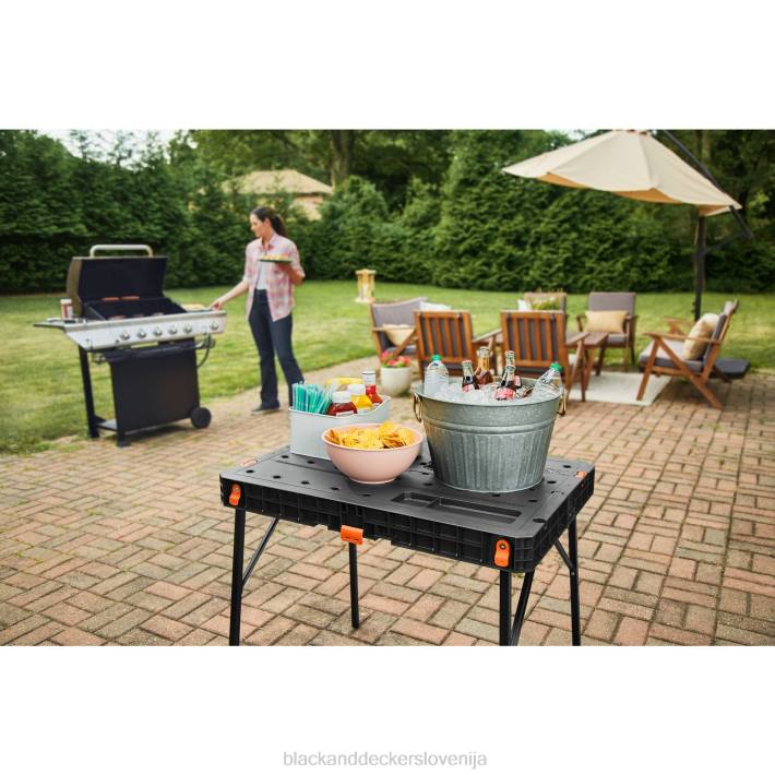 BLACK+DECKER zložljiva delovna miza 8B2Z688 orodja