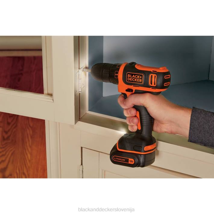 BLACK+DECKER 12v max vrtalnik in komplet orodij za dom 60-delni 8B2Z554 orodja