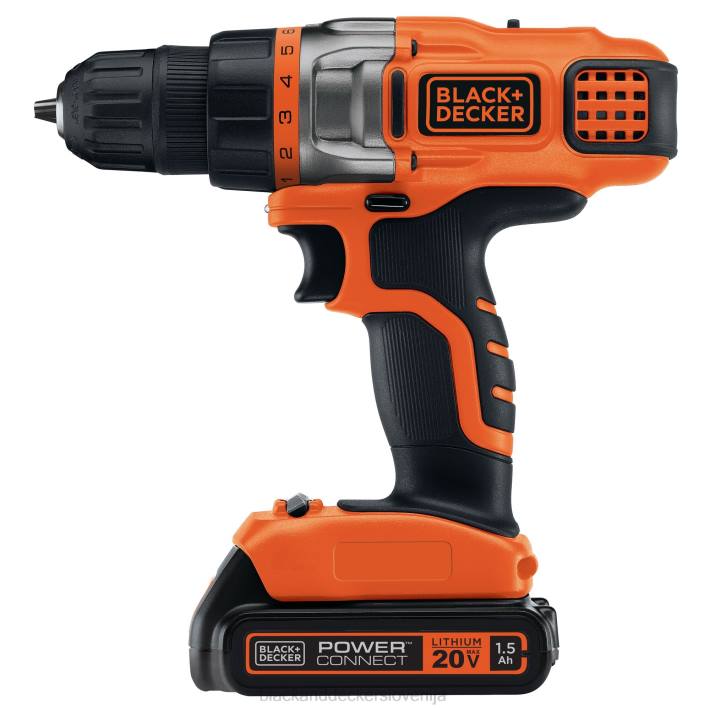 BLACK+DECKER 20 V max akumulatorski vrtalni vijačnik s spremenljivo hitrostjo 8B2Z536 orodja