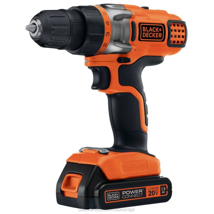 BLACK+DECKER 20 V max akumulatorski vrtalni vijačnik s spremenljivo hitrostjo 8B2Z536 orodja