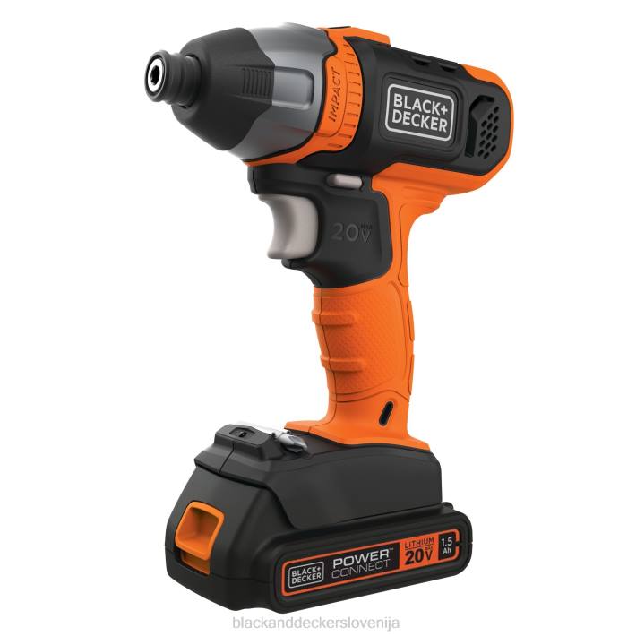 BLACK+DECKER 20 V max powerconnect 1/4 in. Samo akumulatorski udarni vijačnik 8B2Z537 orodja