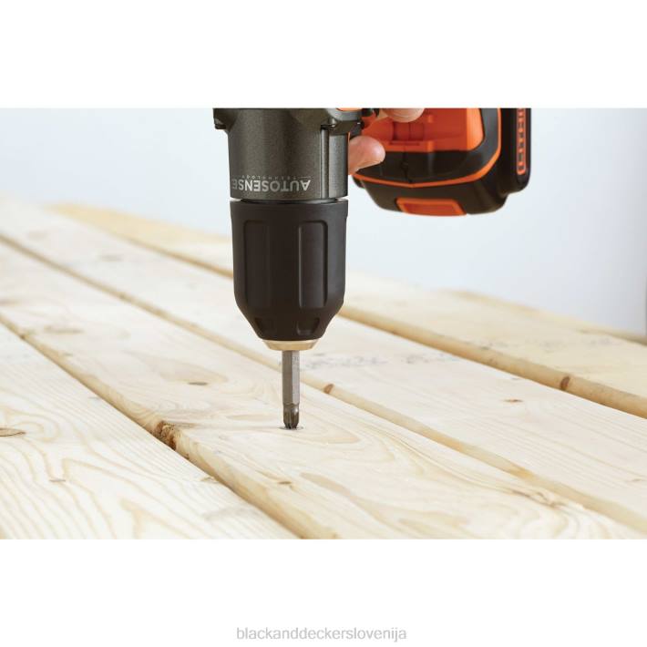 BLACK+DECKER 20 V max powerconnect 3/8 in. akumulatorski vrtalni vijačnik s kompletom za samodejno zaznavanje 8B2Z590 orodja