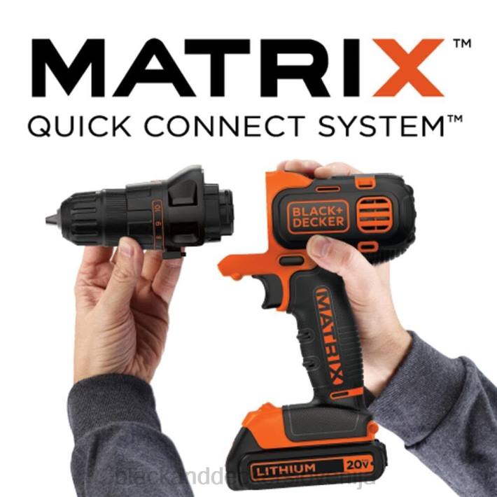 BLACK+DECKER 20v max matrični akumulatorski vrtalni vijačnik 8B2Z534 orodja