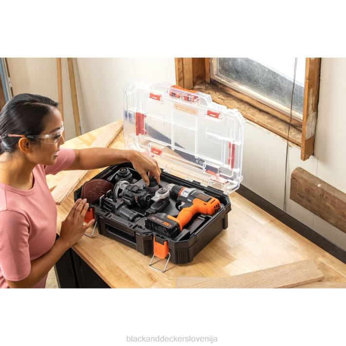 BLACK+DECKER 20v max matrix vrtalni komplet kombiniranega električnega orodja Set 6 orodij Garnitura brezžičnega orodja 8B2Z527 orodja