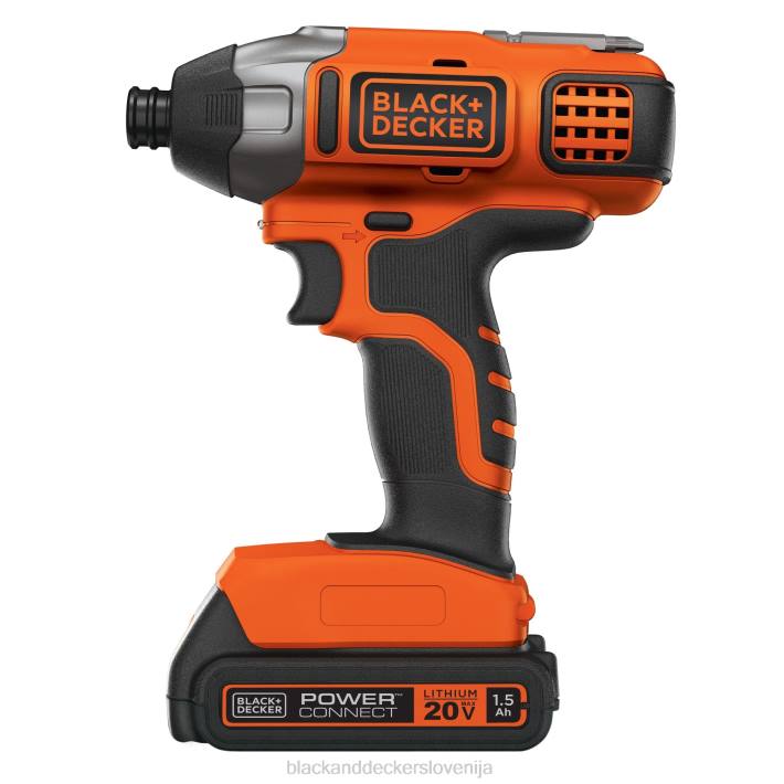 BLACK+DECKER 20v max powerconnect 1/4 in. Komplet akumulatorskih udarnih vijačnikov 8B2Z538 orodja
