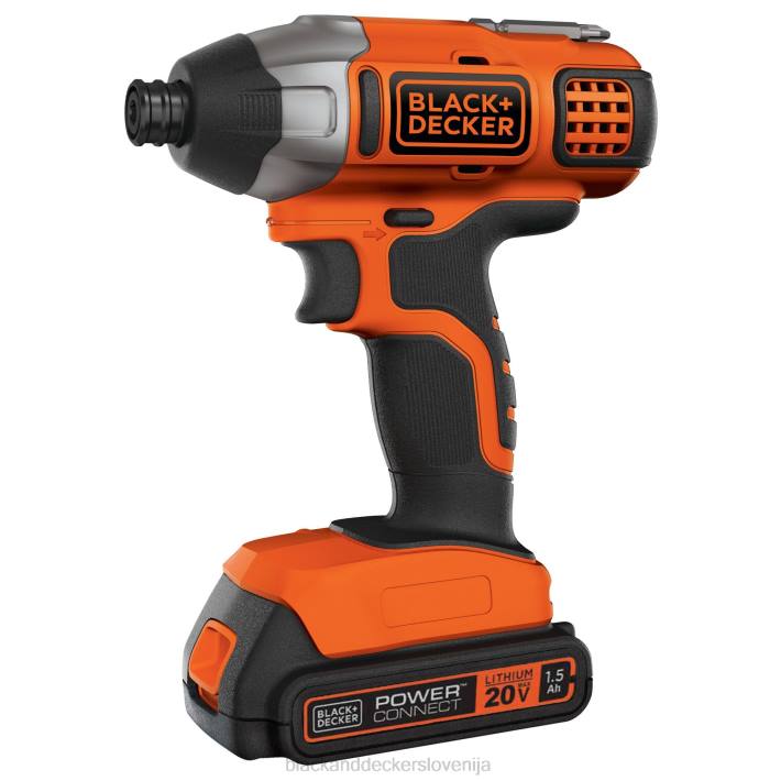 BLACK+DECKER 20v max powerconnect 1/4 in. Komplet akumulatorskih udarnih vijačnikov 8B2Z538 orodja