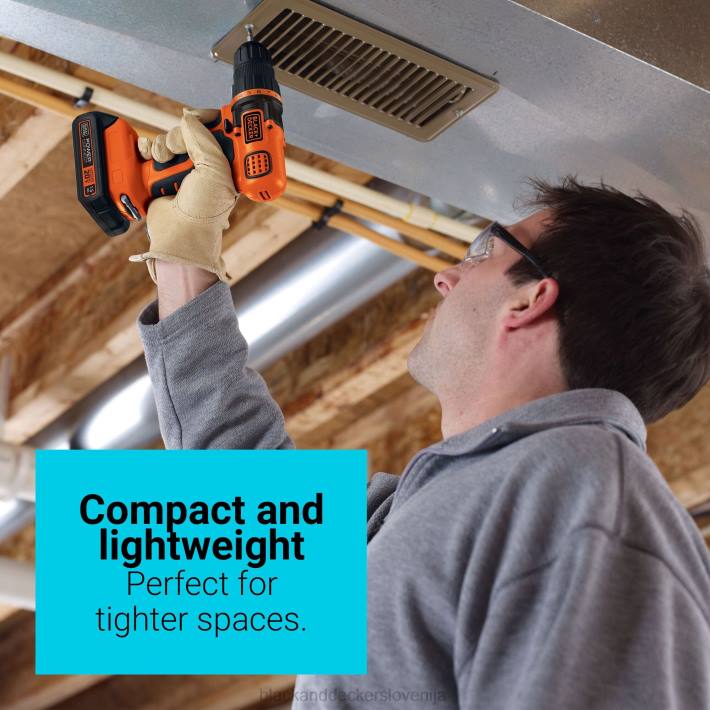 BLACK+DECKER 20v max powerconnect akumulatorski vrtalni vijačnik 44 kos. projektni komplet za dom 8B2Z549 orodja