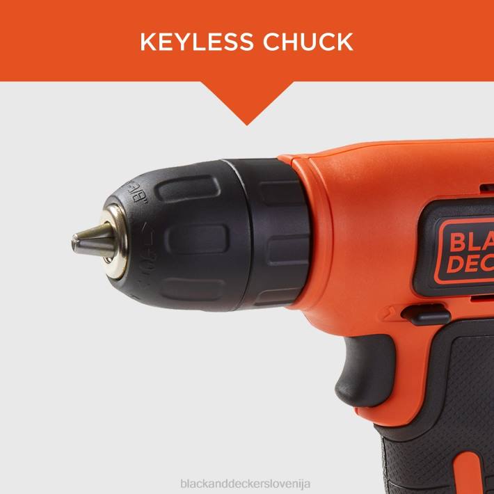 BLACK+DECKER 8v max akumulatorski vrtalnik 43 kos. projektni komplet za dekoracijo doma 8B2Z557 orodja