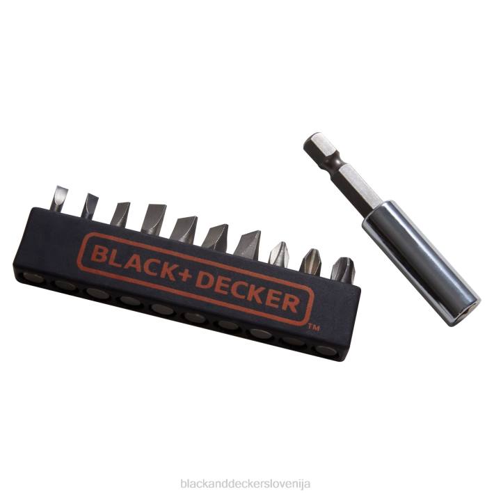 BLACK+DECKER 8v max akumulatorski vrtalnik 43 kos. projektni komplet za dekoracijo doma 8B2Z557 orodja