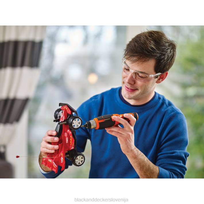 BLACK+DECKER Akumulatorski vijačnik 4v max s kompletom za obešanje slik 8B2Z564 orodja