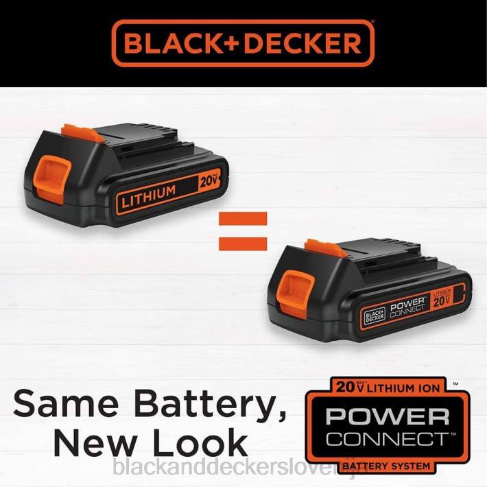 BLACK+DECKER Kombinirani komplet električnega orodja z akumulatorskim vrtalnikom in udarnim vijačnikom z največjo napetostjo 20 V z baterijo in polnilnikom 8B2Z540 orodja