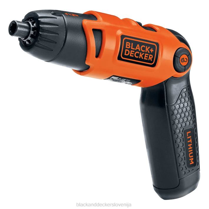 BLACK+DECKER akumulatorski vijačnik z vrtljivim ročajem, usb polnilnikom in 2 nastavkoma s šestrobim steblom 8B2Z566 orodja