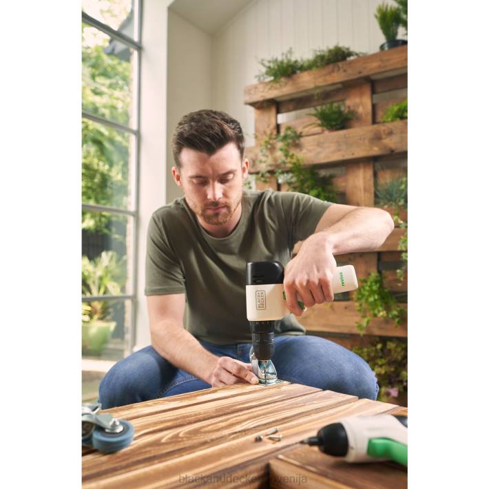 BLACK+DECKER akumulatorski vrtalni vijačnik reviva 12v max s polnilcem in dvostranskim vijačnim nastavkom 8B2Z532 orodja