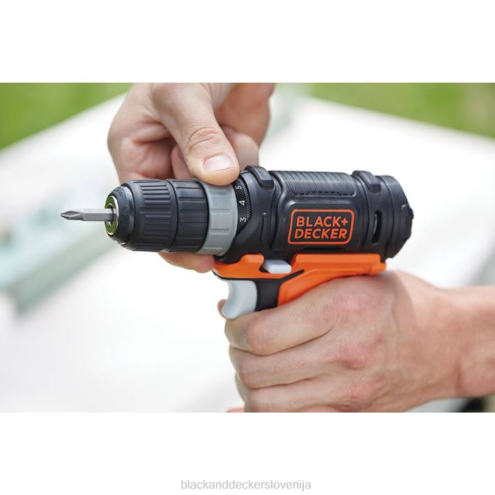 BLACK+DECKER gopak 12v max akumulatorski vrtalnik s 4 orodji kombinirani komplet 8B2Z586 orodja
