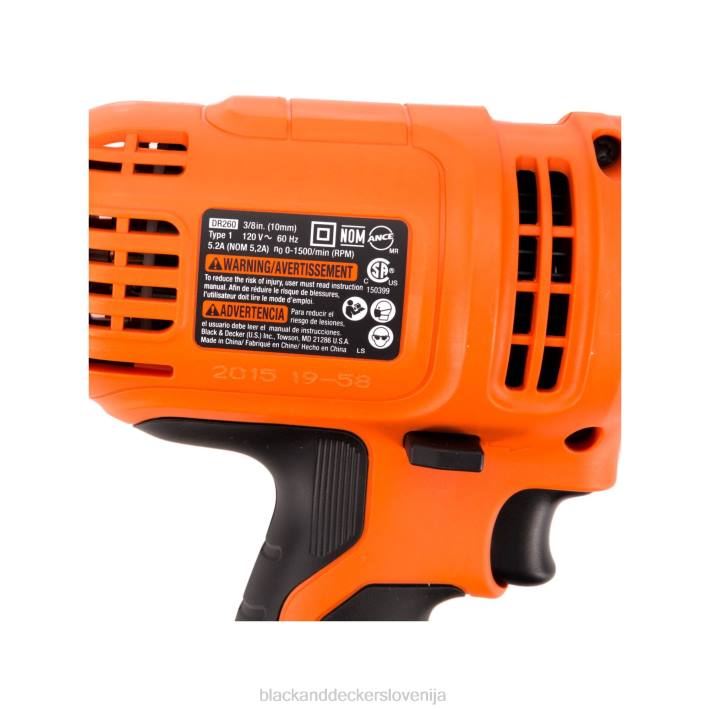BLACK+DECKER kabelski vrtalnik 5,5-amp 3/8-palčni 8B2Z571 orodja