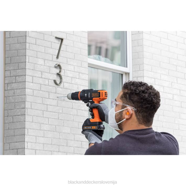 BLACK+DECKER matrix udarno vrtalno kladivo nastavek za večnamensko orodje s kovčkom za shranjevanje 8B2Z581 orodja