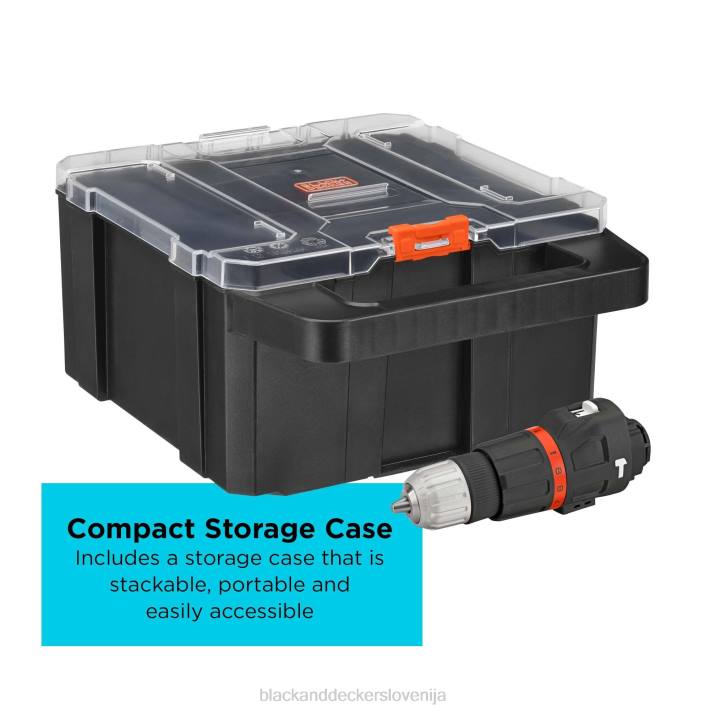 BLACK+DECKER matrix udarno vrtalno kladivo nastavek za večnamensko orodje s kovčkom za shranjevanje 8B2Z581 orodja