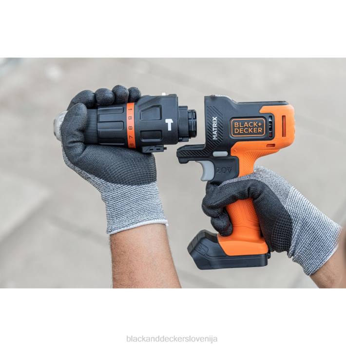 BLACK+DECKER matrix udarno vrtalno kladivo nastavek za večnamensko orodje s kovčkom za shranjevanje 8B2Z581 orodja
