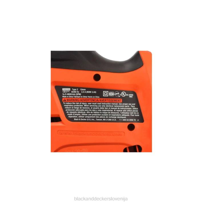 BLACK+DECKER električna ročna žaga z vrečko za shranjevanje 3,4-amp 8B2Z669 orodja