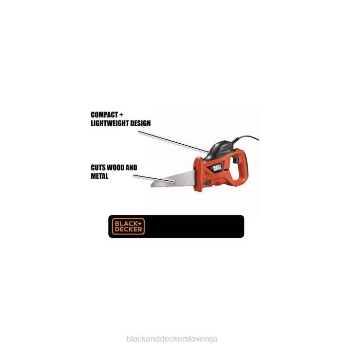 BLACK+DECKER električna ročna žaga z vrečko za shranjevanje 3,4-amp 8B2Z669 orodja