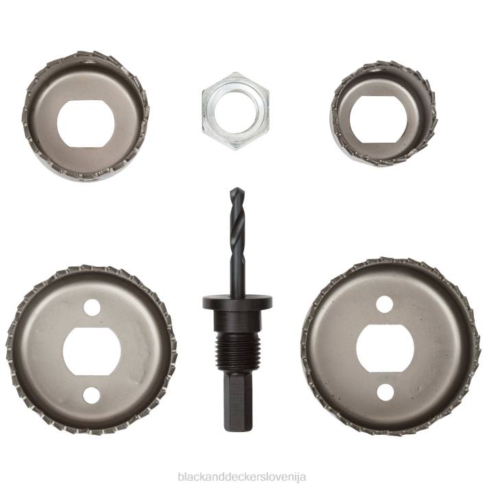 BLACK+DECKER komplet vrtalnih žag sortiran 5-delni 8B2Z667 orodja